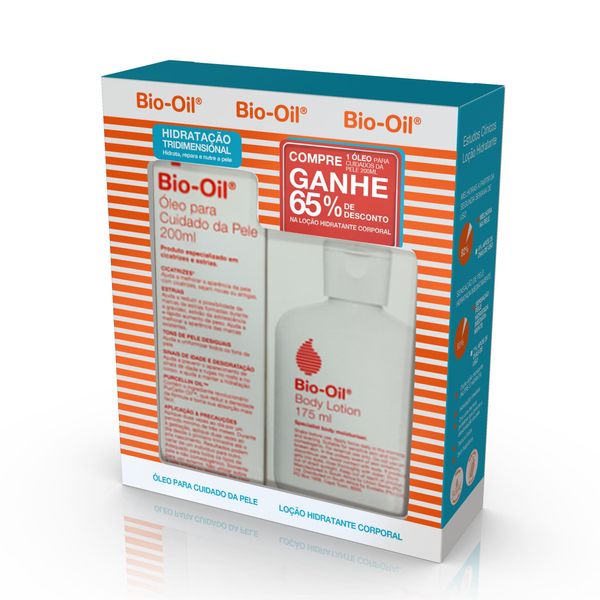 Kit Óleo Corporal Bio-Oil 200ml 1 Unidade + Loção Hidratante Corporal Bio-Oil 175ml 1 Unidade
