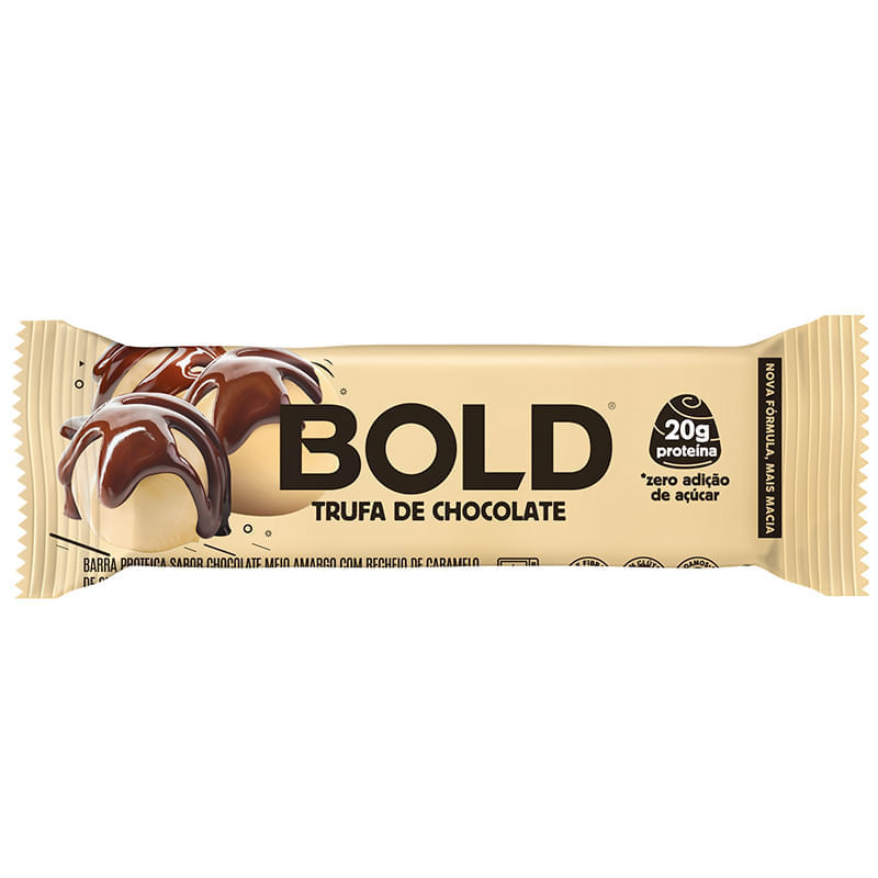 Barra De Proteína Bold Trufa De Chocolate 60g