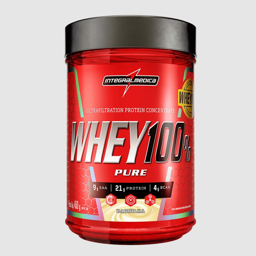 Whey Protein 100% Integralmedica Baunilha 450g