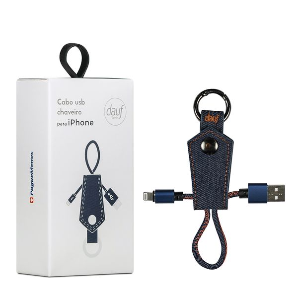 Cabo Chaveiro Iphone Dauftech Jeans