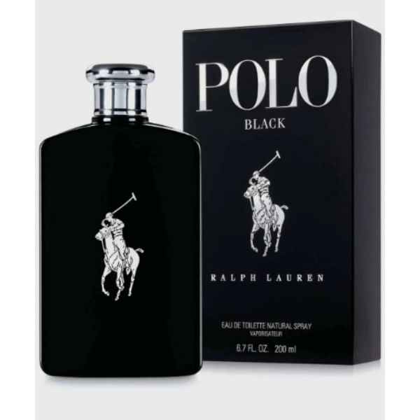 Ralph Lauren Polo Black Eau De Toilette Perfume Masculino 200ml