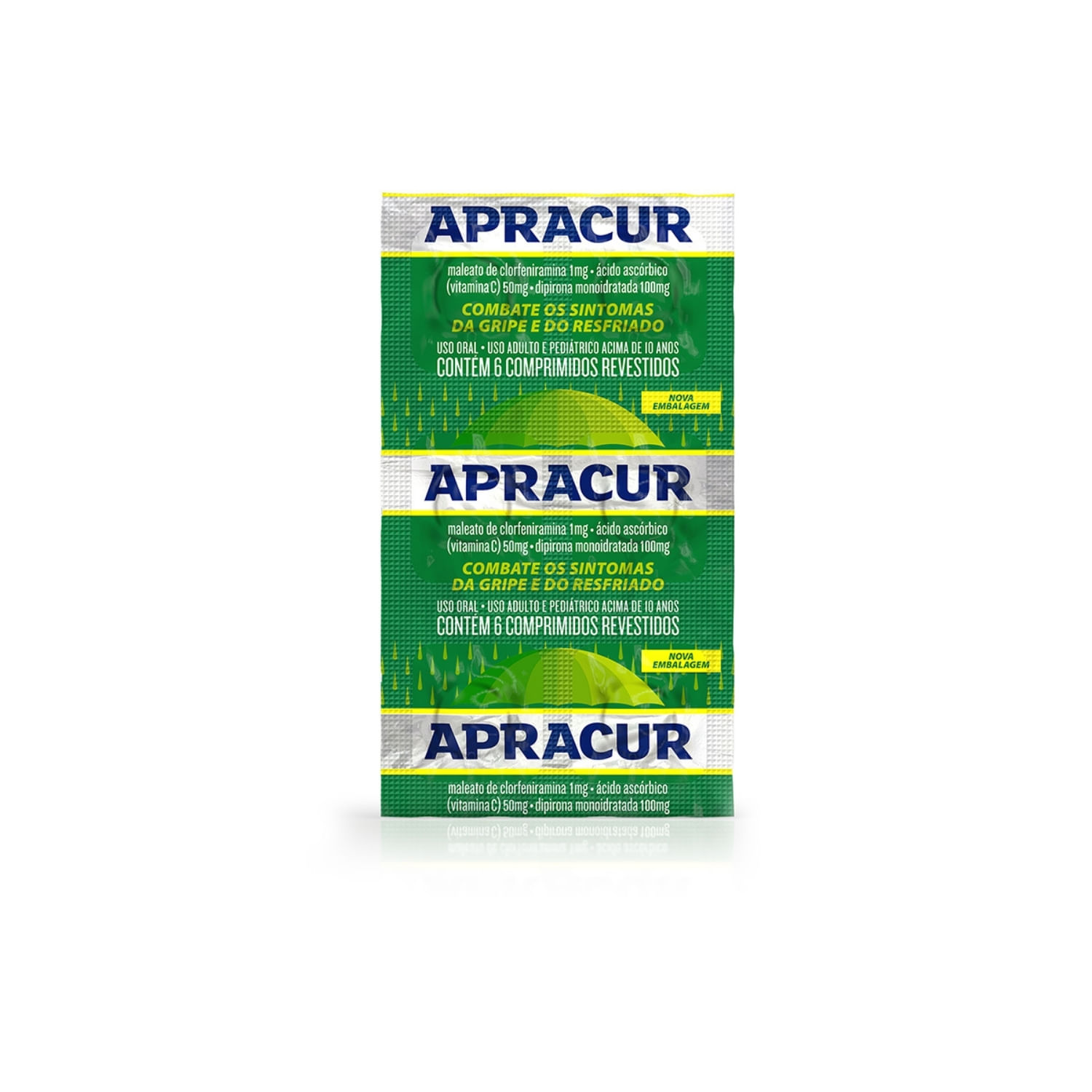 Apracur 1mg + 50mg + 100mg 6 Comprimidos Revestidos
