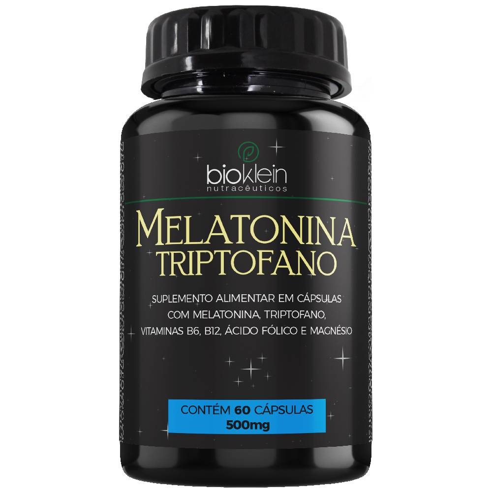 Melatonina com Triptofano 60 cápsulas - Bioklein