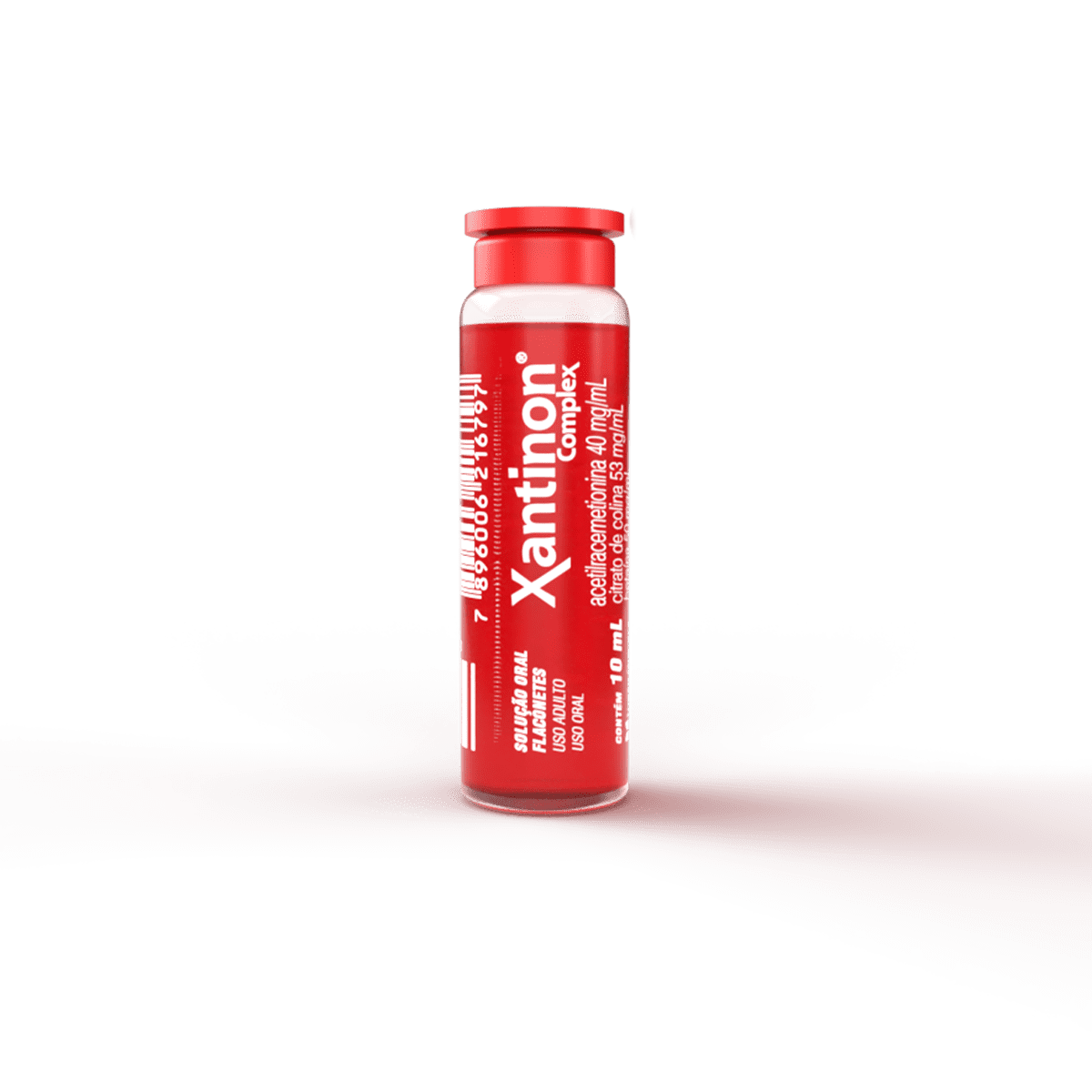 Xantinon Complex 40mg/ml + 53mg/ml + 50mg/ml Solução Oral 1 Flaconete 10ml