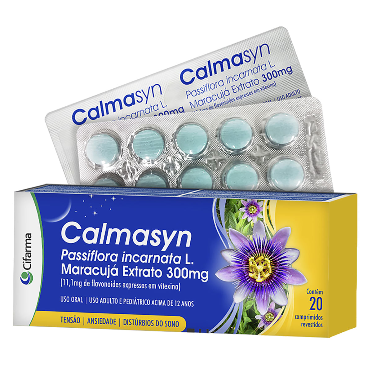 Calmasyn 300mg 20 Comprimidos Revestidos