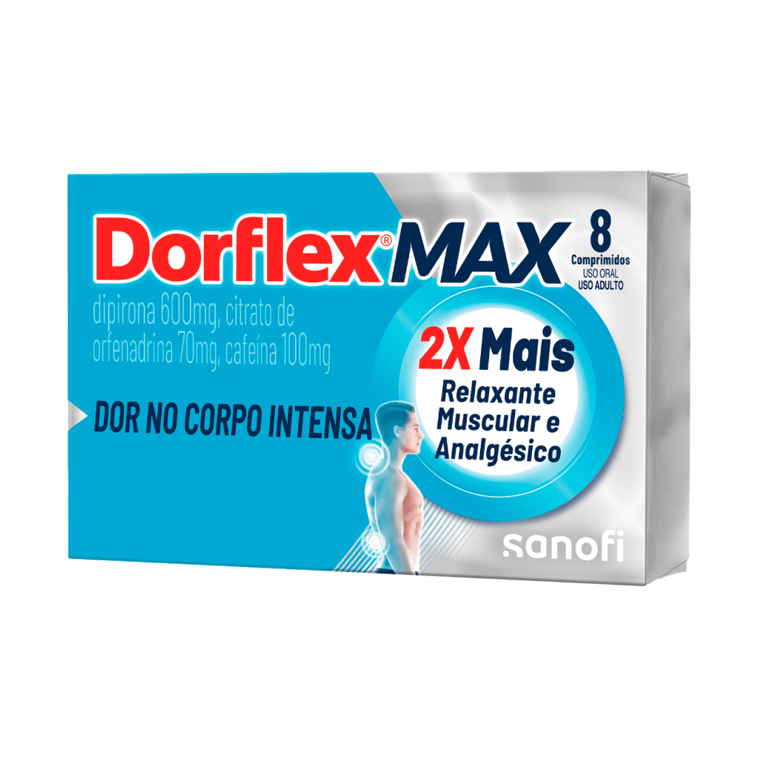 Dorflex MAX Analgésico e Relaxante Muscular 8 Comprimidos
