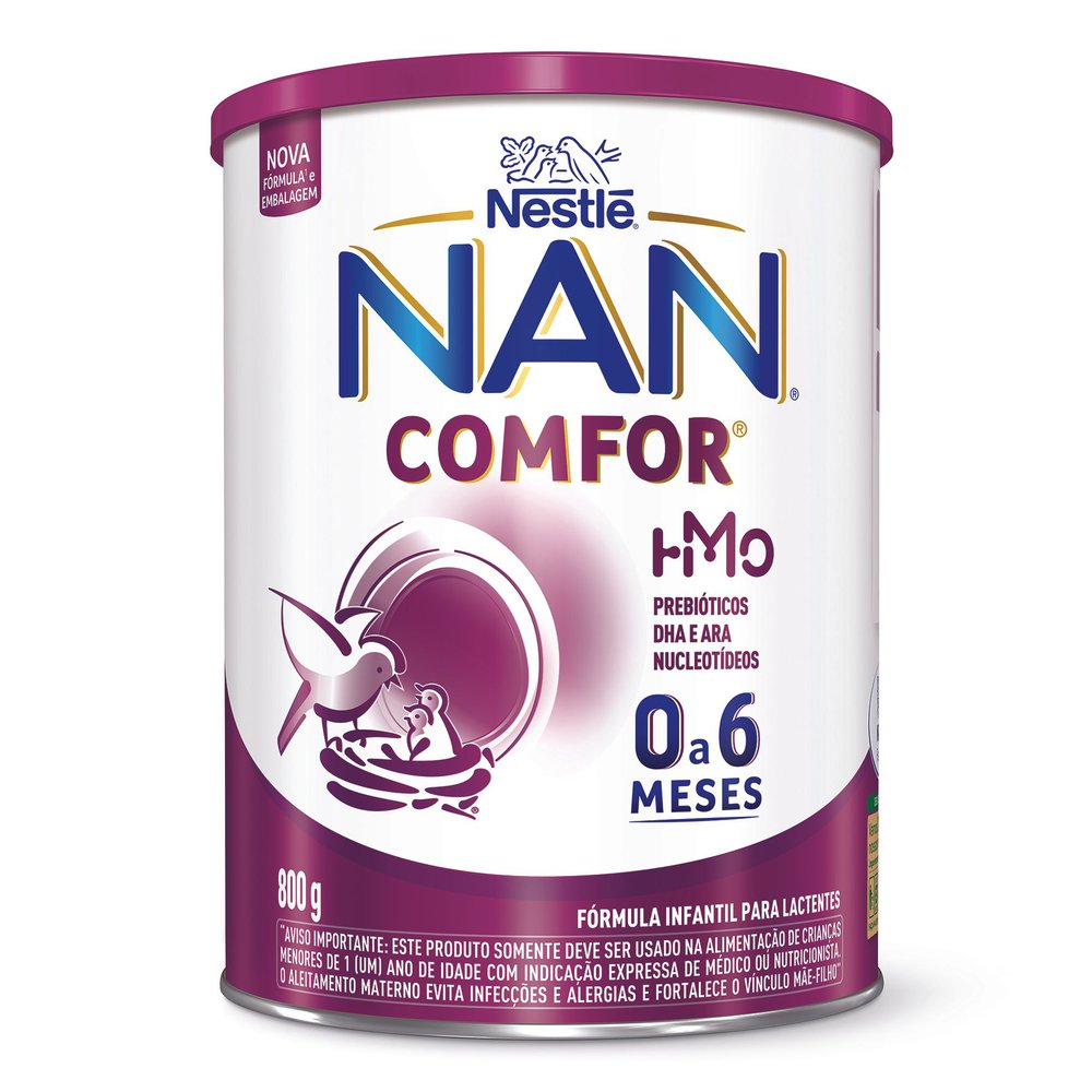 Fórmula Infantil NAN Comfor HMO 0 a 6 meses 800g