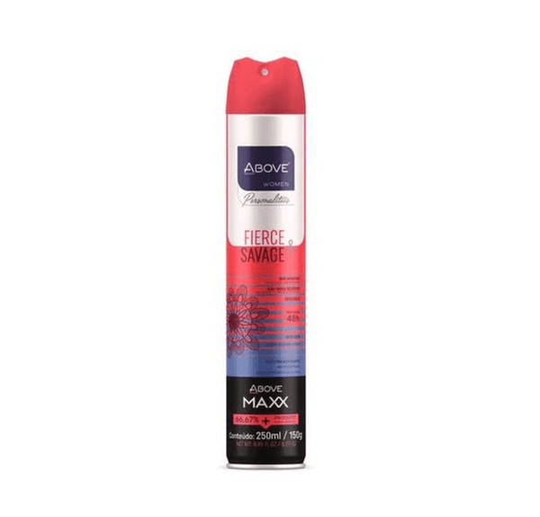 Desodorante Antitranspirante Above Women Personalities Fierce & Savage 48h Aerossol 250ml