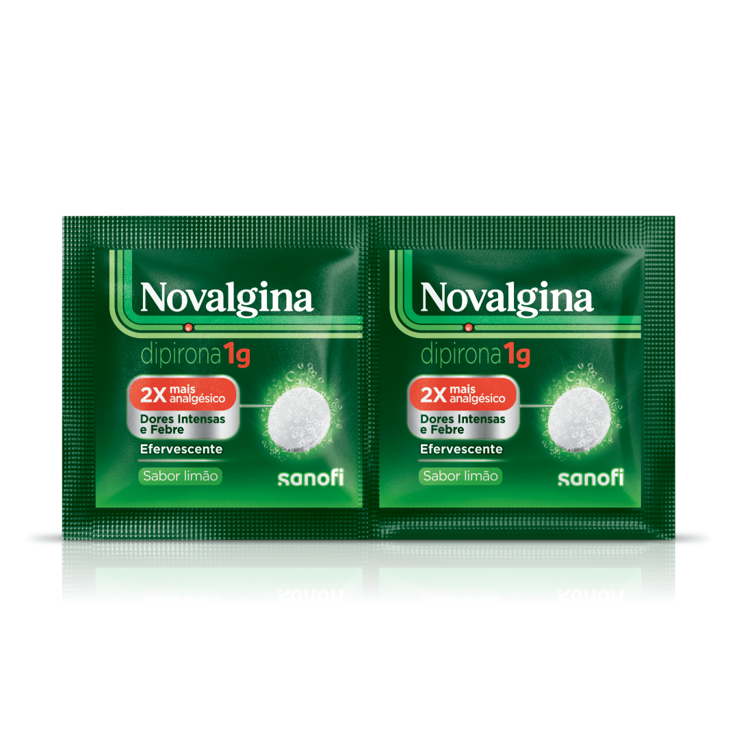 Novalgina 1g Sabor Limão 2 Comprimidos Efervescentes