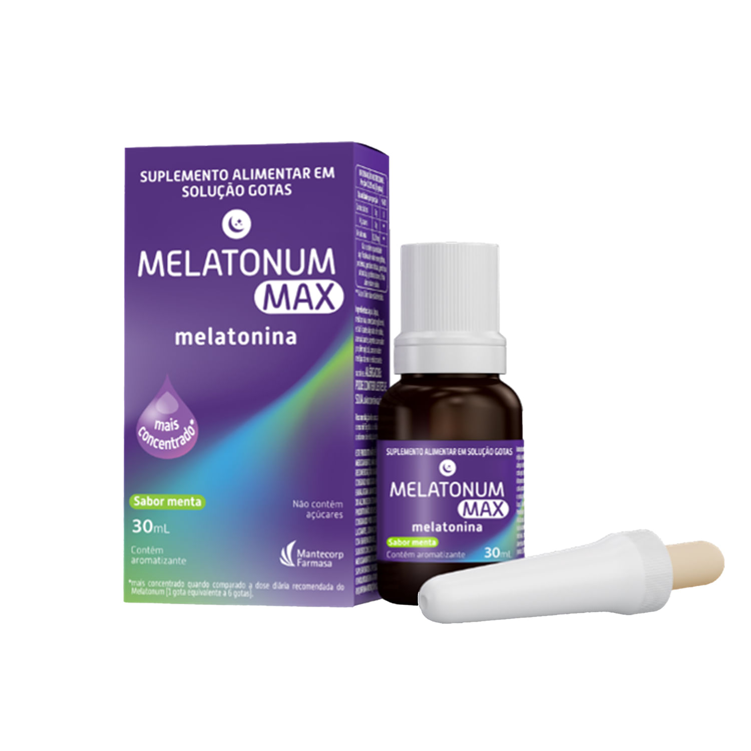 Melatonum Max 0,21mg/gota Sabor Menta Solução Gotas 30ml