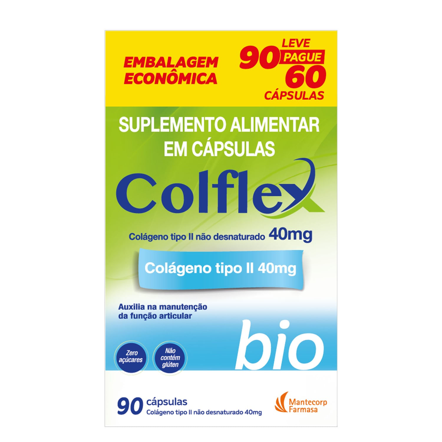 Colflex Bio 40mg 90 Cápsulas