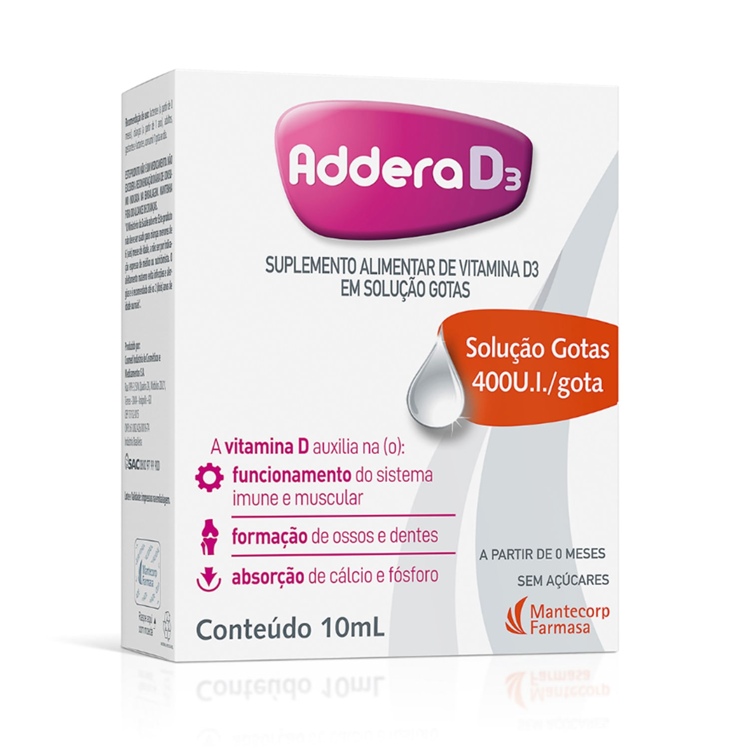 Addera D3 400UI Gotas 10ml