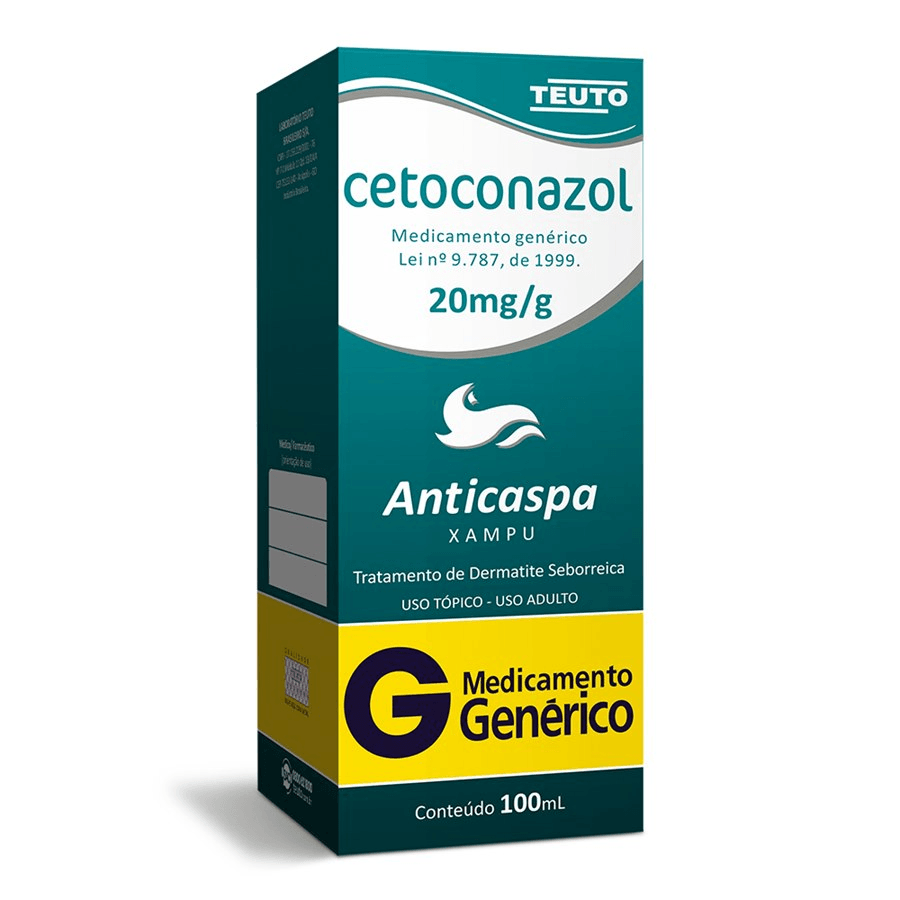 Cetoconazol 20mg/g Shampoo 100ml Genérico Teuto