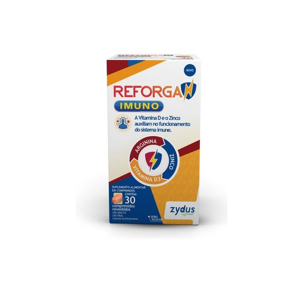 Reforgan Imuno 500mg + 10mg + 2000UI 30 Comprimidos Revestidos