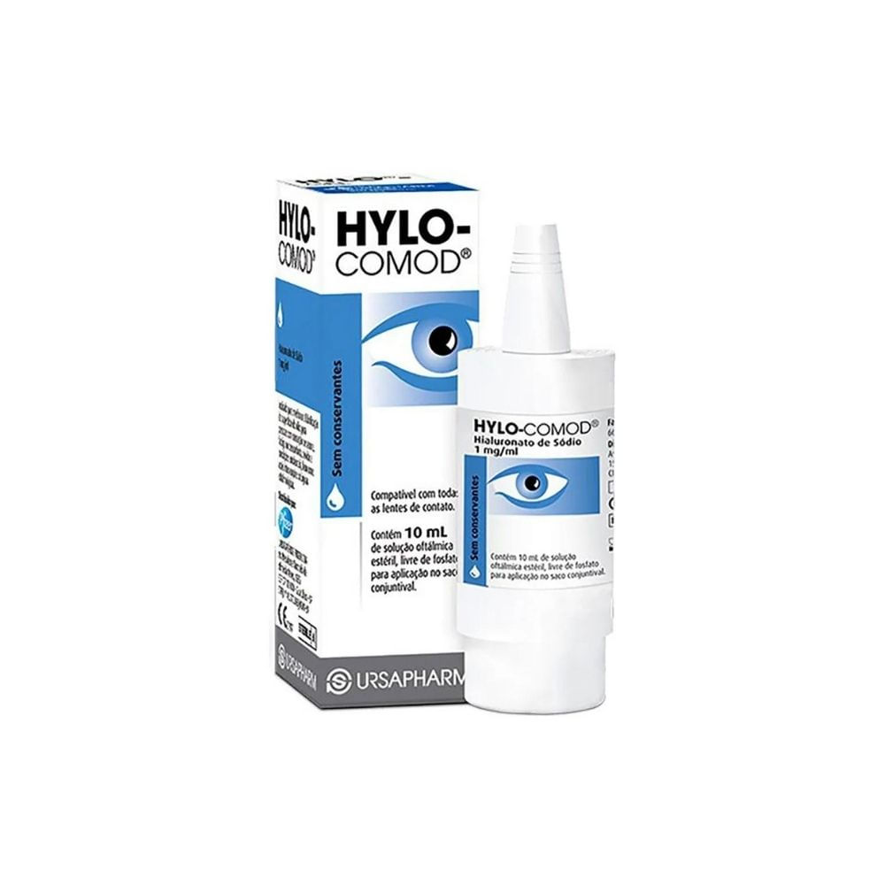 Hylo-Comod 1mg/ml Solução Oftálmica 10ml
