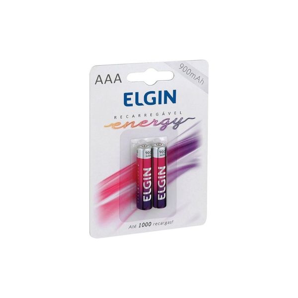 Pilha Elgin Aaa 900 Mah Recarregavel C/2