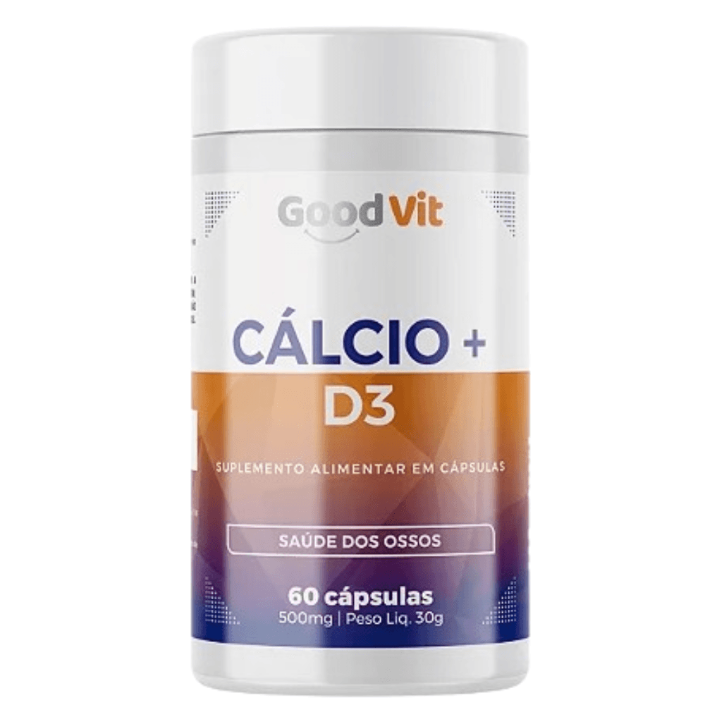 Cálcio + D3 500MG C/60 Cápsulas - Good Vit