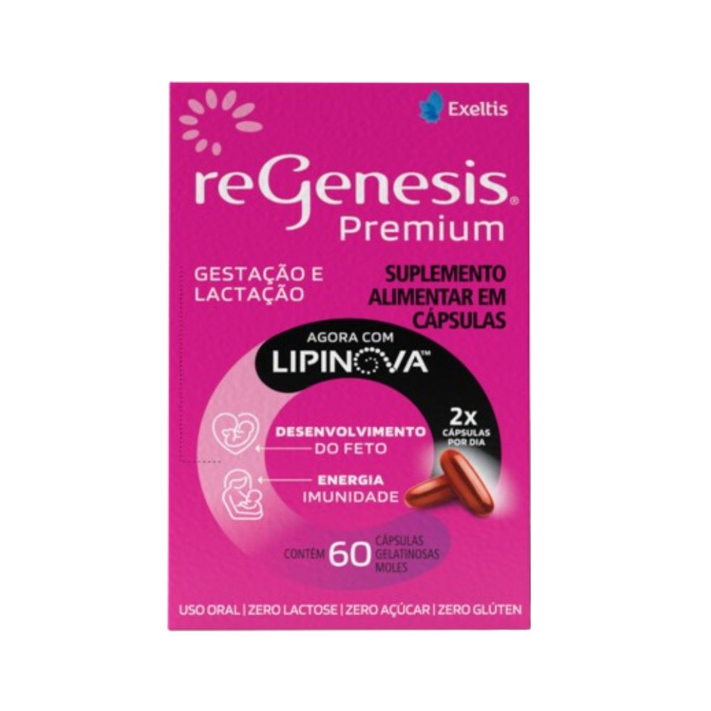 Regenesis Premium Vitamina para Gestante 60 Cápsulas Moles