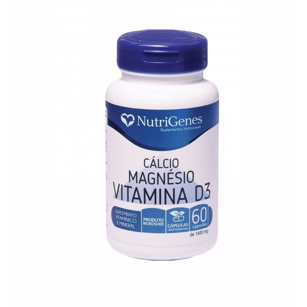 Cálcio, Magnésio e Vitamina D3 - 60 Cápsulas - Nutrigenes