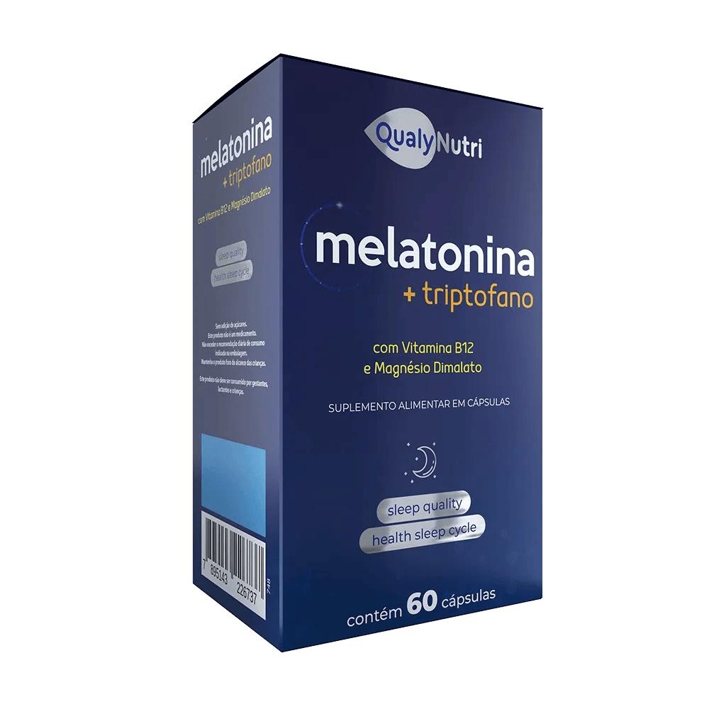 Qualynutri Melatonina + Triptofano 60 Cápsulas